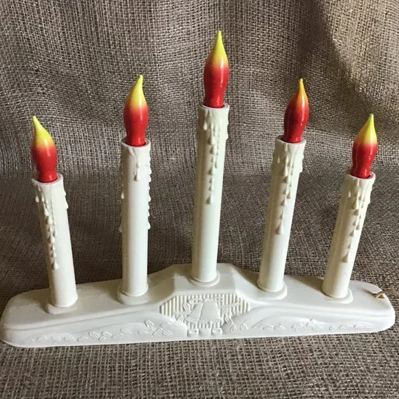 Vintage 5 Light Ivory Candolier Candelabra - Picture 2 of 3